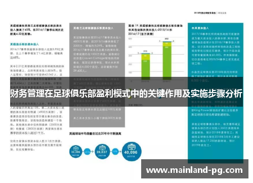 财务管理在足球俱乐部盈利模式中的关键作用及实施步骤分析